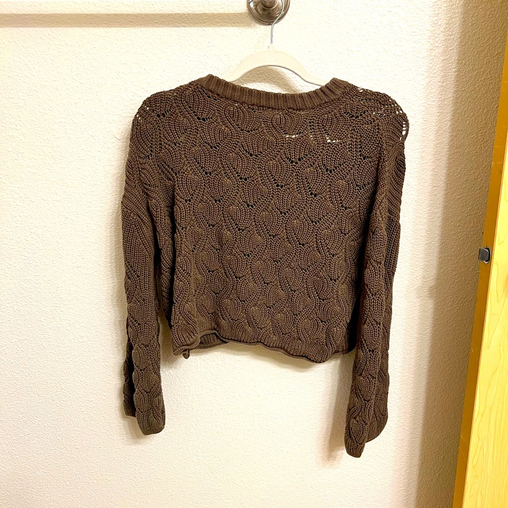 Moon and Madison brand, green long sleeve top, size M